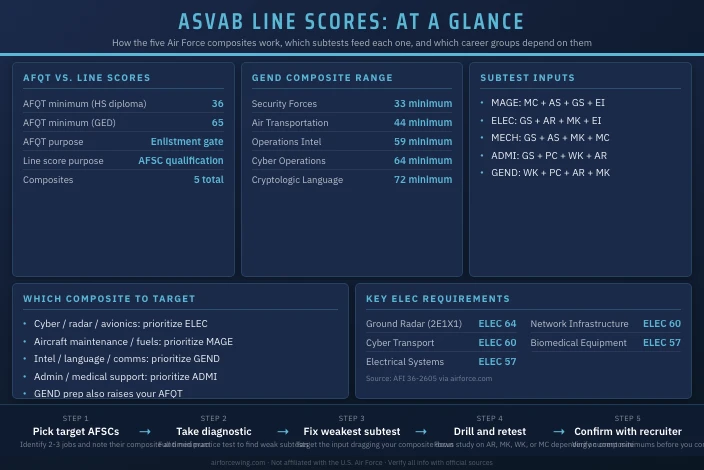 ASVAB Line Scores Explained: MAGE, ELEC, MECH, ADMI, GEND