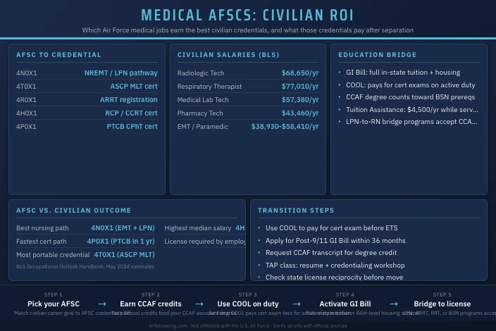Best Air Force Medical Jobs for Civilian Healthcare Careers