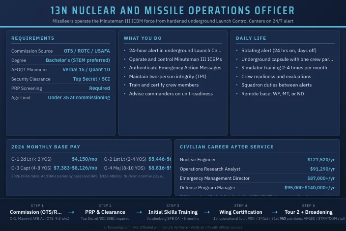 13N Nuclear and Missile Operations Officer