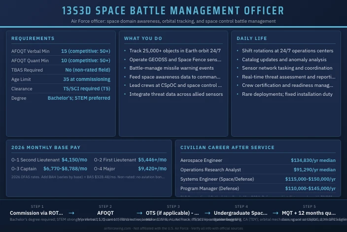 13S3D Space Battle Management Officer