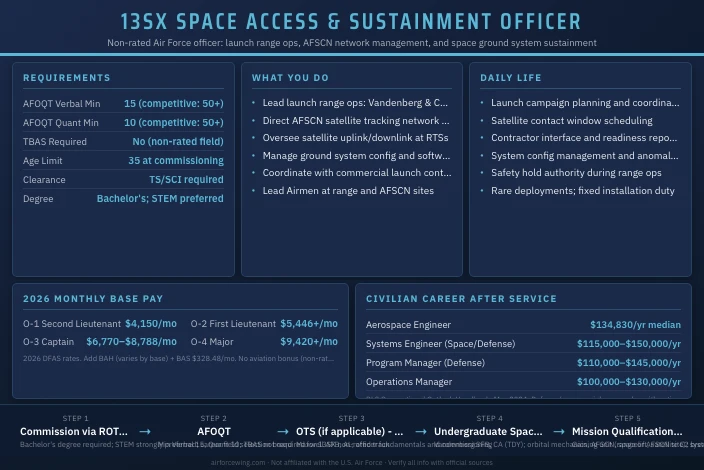 13SX Space Access and Sustainment Officer