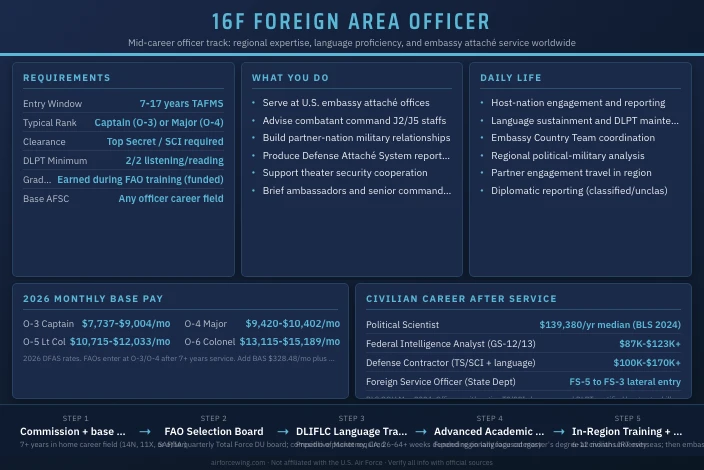 16F Foreign Area Officer