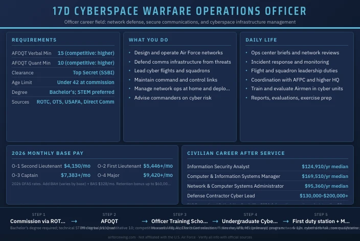 17D Cyberspace Warfare Operations Officer