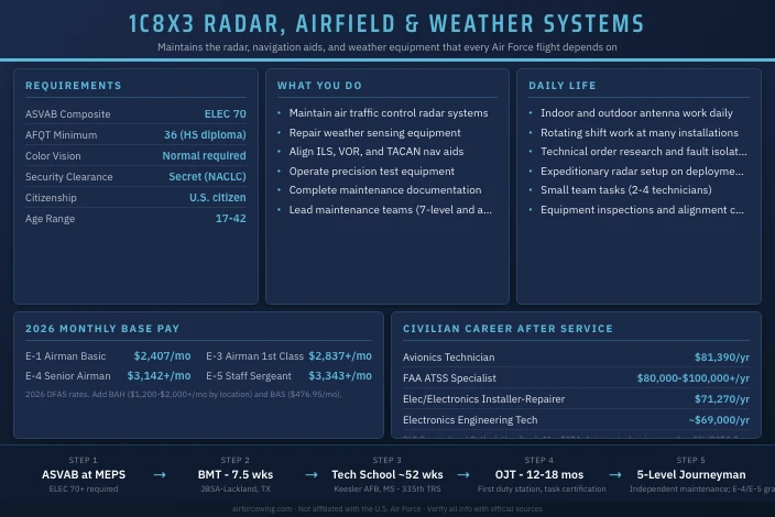 1C8X3 Radar, Airfield, and Weather Systems