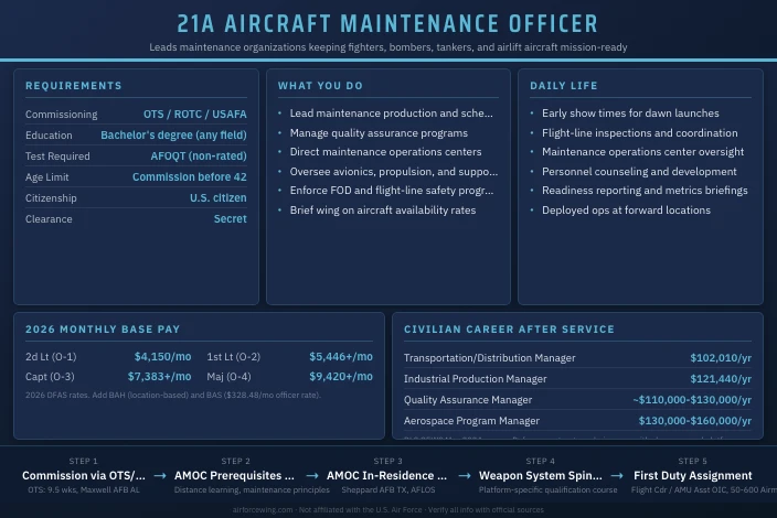 21A Aircraft Maintenance Officer