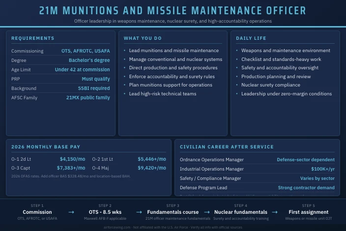 21M Munitions and Missile Maintenance Officer