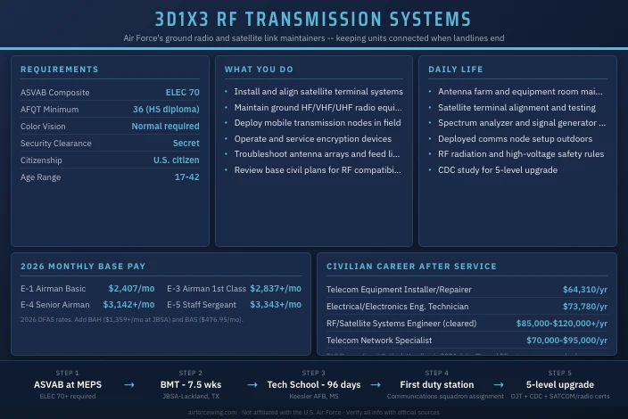 3D1X3 RF Transmission Systems