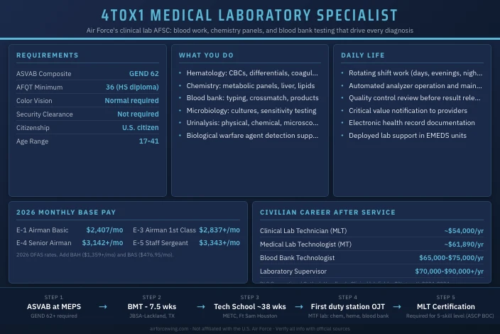 4T0X1 Medical Laboratory Specialist